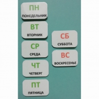 Набор карточек "Дни недели" - fgospostavki.ru - Уфа