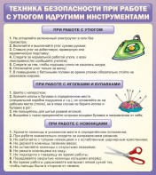 Стенд "Техника безопасности при работе с утюгом" - fgospostavki.ru - Уфа