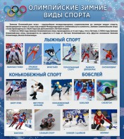 Стенд "Олимпийские зимние виды спорта" - fgospostavki.ru - Уфа