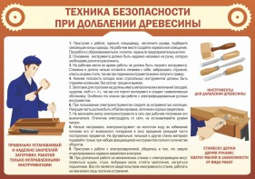 Стенд "Техника безопасности при долблении древесины" - fgospostavki.ru - Уфа