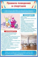 Стенд "Правила поведения в спортзале №1" - fgospostavki.ru - Уфа