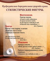 Стенд "Стилистические фигуры" Вариант 1 - fgospostavki.ru - Уфа