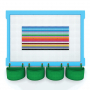  Элемент конструктора одиночный одноцветный Color Blocks 100 штук - fgospostavki.ru - Уфа
